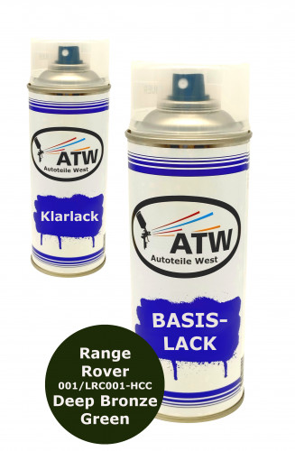 Autolack für Range Rover 001/LRC001-HCC Deep Bronze Green +400ml Klarlack Set